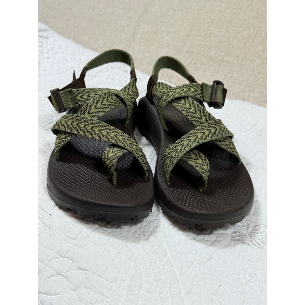Chaco Womens Green/Brown 8 Z2 Yampa Chevron Hiking Sport Sandals Outdoor Comfort - Picture 10 of 11